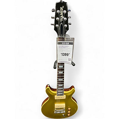 Used Hamer STUDIO P90 Gold Top Solid Body Electric Guitar