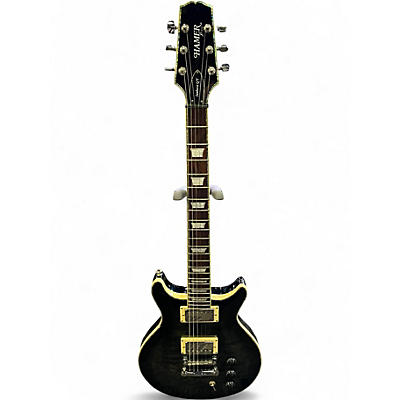 Used Hamer SUNBURST QT BLACK QUILT Solid Body Electric Guitar