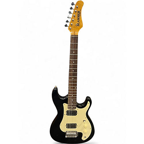 Used Hamer Slammer Black Solid Body Electric Guitar Black