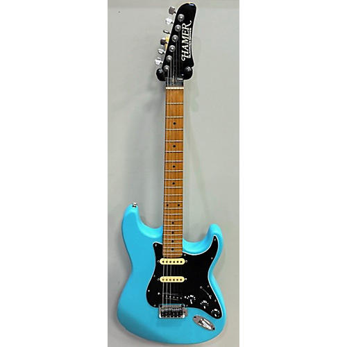 Hamer Used Hamer Slammer Daphne Blue Solid Body Electric Guitar Daphne Blue