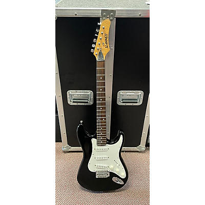Used Hamer Slammer Strat Black Solid Body Electric Guitar