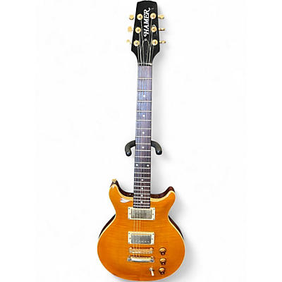 Used Hamer XT DOUBLE CUT Amber Solid Body Electric Guitar