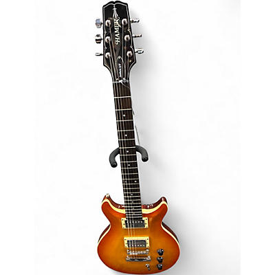 Used Hamer XT SERIES Sunburst Solid Body Electric Guitar