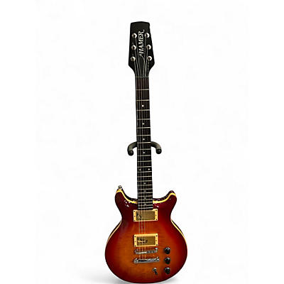 akhiro4677 HAMER ギター XTシリーズ ダブルカッタウェイ Hamer XT Series Double Cut 90s - Orange Flame Maple – Gray