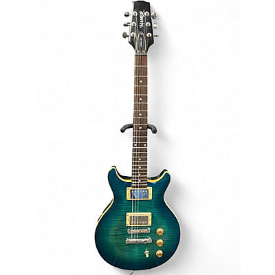 Used Hamer XT Series Sunburst A/T Blue Burst Solid Body Electric Guitar