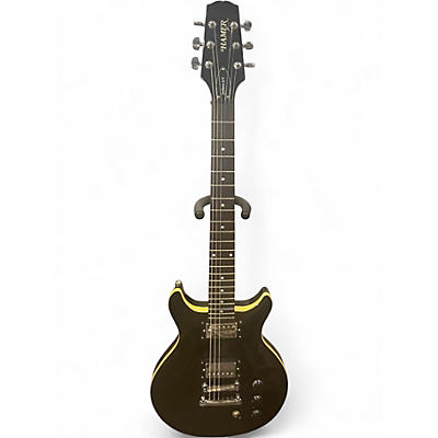 Used Hamer XT Series Sunburst AT Black Solid Body Electric Guitar