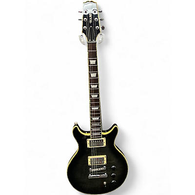 Used Hamer XT Trans Black Solid Body Electric Guitar