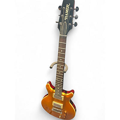 Used Hamer XT sunburst Sunburst Solid Body Electric Guitar