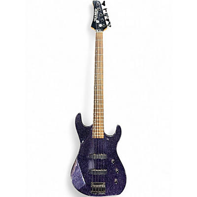 Used Hamer slammer 5 string purple sparkle Electric Bass Guitar