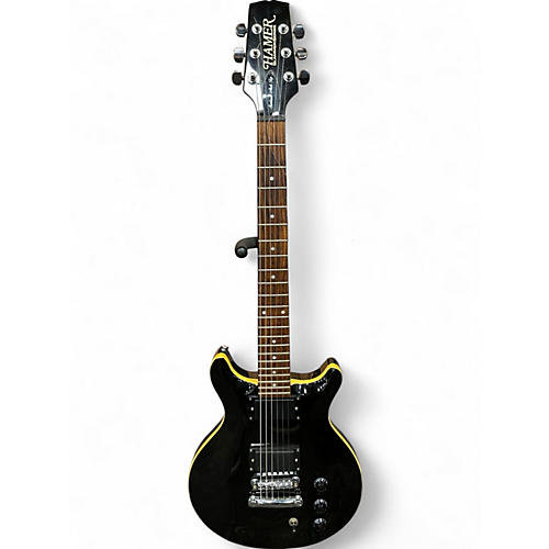 Used Hamer slammer series archtop black Solid Body Electric Guitar black