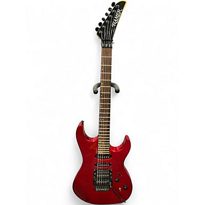 Used Hamer slammer series red Solid Body Electric Guitar