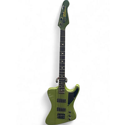 Used Handluck Kings SPIDER Green Electric Bass Guitar