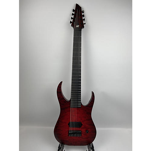 Hapas Used Hapas Siren 828 AP Limited Run 5a Quilt Lava Burst Solid Body Electric Guitar Quilt Lava Burst