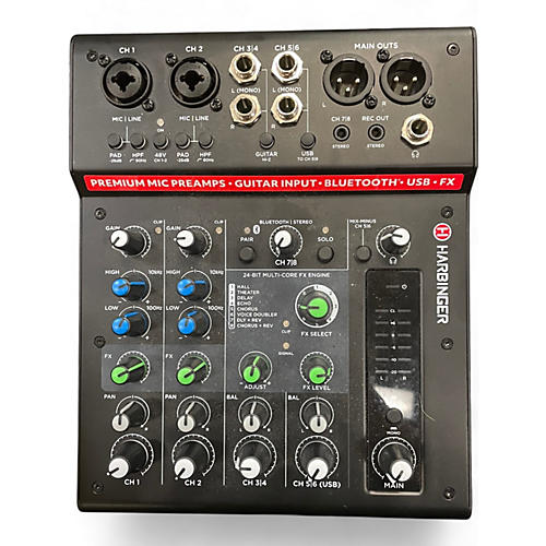 Used Harbinger Lx8 Unpowered Mixer