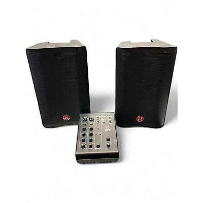 Used Harbinger M100BT Portable PA w/Bluetooth and Carry Bags 8" Mains Sound Package
