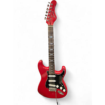 Used Hard Luck Kings BOMBSHELL Chrome Red Solid Body Electric Guitar