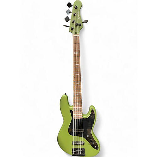 HardLuck Kings Used HardLuck Kings Bombshell 5 String Olive Green Electric Bass Guitar Olive Green