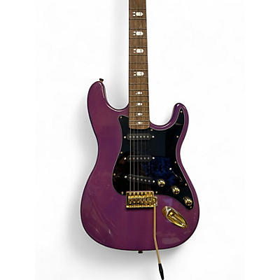 Used HardLuck Kings Bombshell Purple Solid Body Electric Guitar