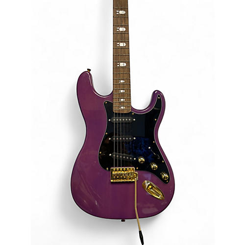 Used HardLuck Kings Bombshell Purple Solid Body Electric Guitar Purple