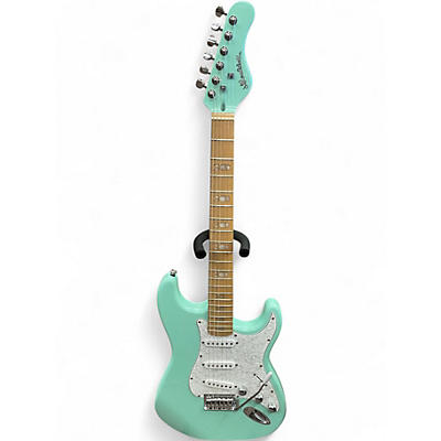 Used HardLuck Kings Bombshell Teal Solid Body Electric Guitar