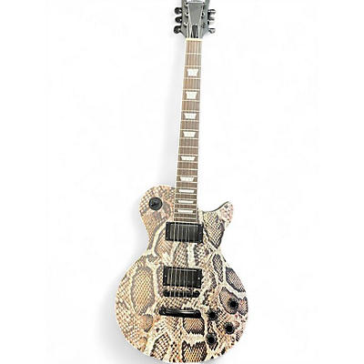 Used HardLuck Kings Bossman Snakeskin Solid Body Electric Guitar