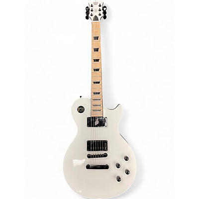 Used HardLuck Kings Bossman White Solid Body Electric Guitar