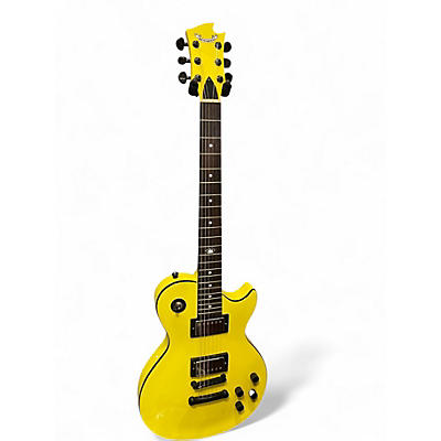 Used HardLuck Kings Bossman Yellow Solid Body Electric Guitar