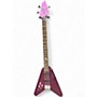 Used HardLuck Kings COBRA V BASS LEFT HANDED Purple Electric Bass Guitar Purple