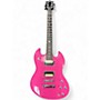 Used HardLuck Kings MAVERICK Pink Solid Body Electric Guitar Pink