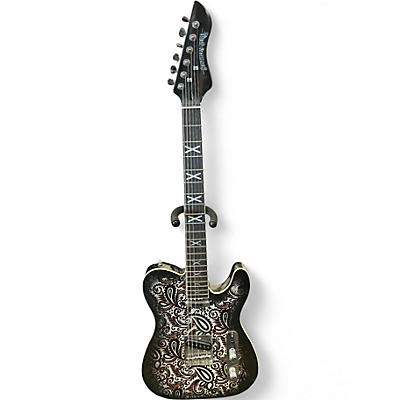 Used HardLuck Kings SOUTHERN BELLE PAISLEY DESIGN Solid Body Electric Guitar