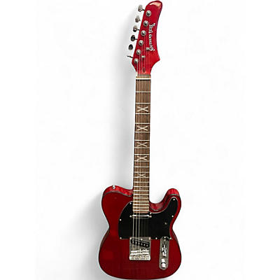 Used HardLuck Kings SOUTHERN BELLE Red Solid Body Electric Guitar