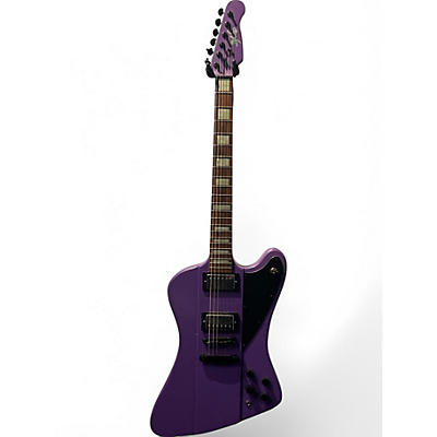 Used HardLuck Kings SPIDER Purple Solid Body Electric Guitar