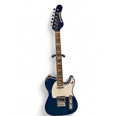 Used HardLuck Kings Southern Belle Blue Solid Body Electric Guitar