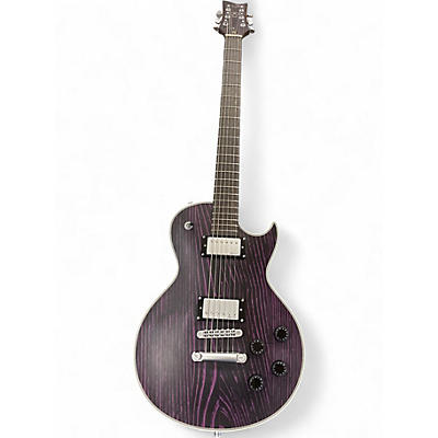 Used Harley Benton AGUFISH SIGNATURE MODEL Purple Solid Body Electric Guitar