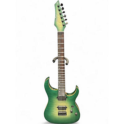 Used Harley Benton AMAROK QUILTED BURST Solid Body Electric Guitar