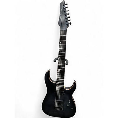 Used Harley Benton Amarok Quilted Black Solid Body Electric Guitar