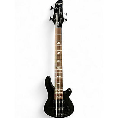Used Harley Benton B650 Progressive Series 6 String Black Electric Bass Guitar