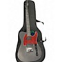 Used Harley Benton Black and Red Solid Body Electric Guitar Black and Red