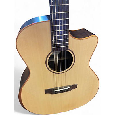 Used Harley Benton CLG70ASR Solid Wood Natural Acoustic Electric Guitar