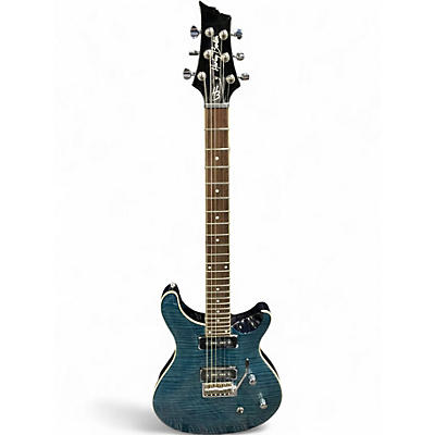 Used Harley Benton CST 24-DELUXE Trans Blue Solid Body Electric Guitar