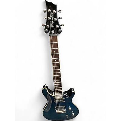 Used Harley Benton CST-24 Deluxe Black Solid Body Electric Guitar
