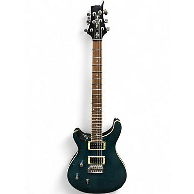 Used Harley Benton CST-24 Deluxe Blue Solid Body Electric Guitar