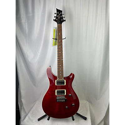 Used Harley Benton Cst-24 Red Solid Body Electric Guitar