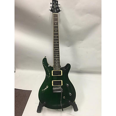 Used Harley Benton Cst24 Deluxe Emerald Green Solid Body Electric Guitar