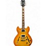 Used Harley Benton DC H3 Honey Burst Hollow Body Electric Guitar Honey Burst