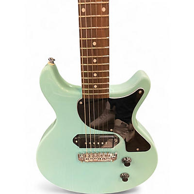 Used Harley Benton DC-JUNIOR DELUXE BLUE Solid Body Electric Guitar