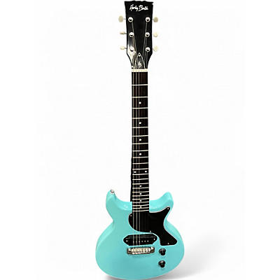 Used Harley Benton DC-Junior FAT Ferris Blue Solid Body Electric Guitar