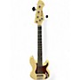 Used Harley Benton Deluxe Series Antique White Electric Bass Guitar Antique White