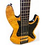 Used Harley Benton Element 5 String Burl Electric Bass Guitar Burl