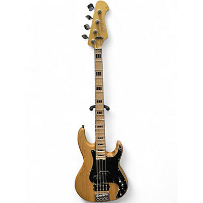 Used Harley Benton Enhanced MP-4MN Natural Electric Bass Guitar